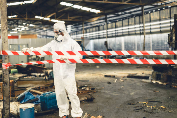 Professional Biohazard technician working in Knoxville, IL